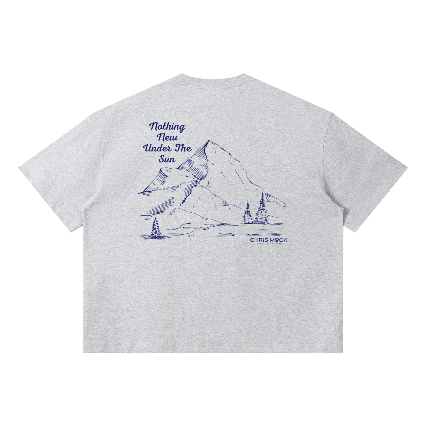 GREY "MOCK" BOXY TEE