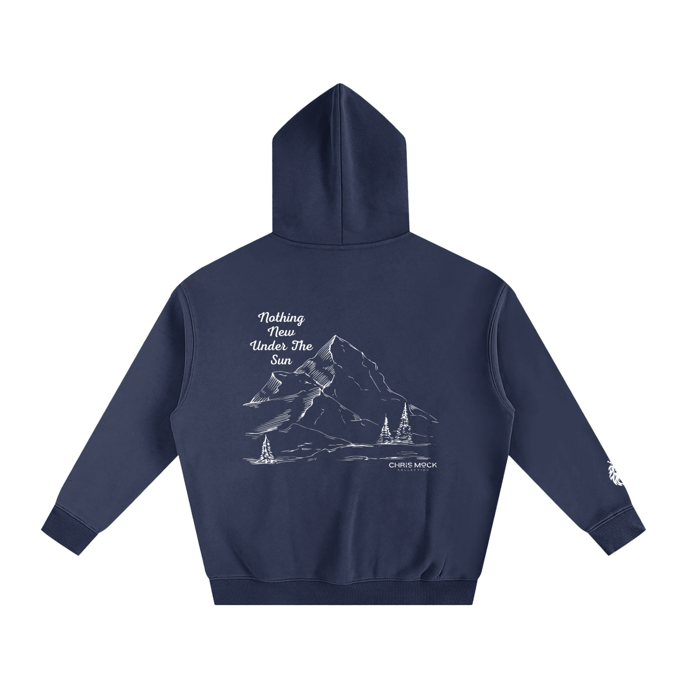 NAVY "MOCK" HOODIE