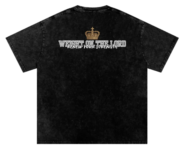 "Motto Verse" Graphic Oversized Tee