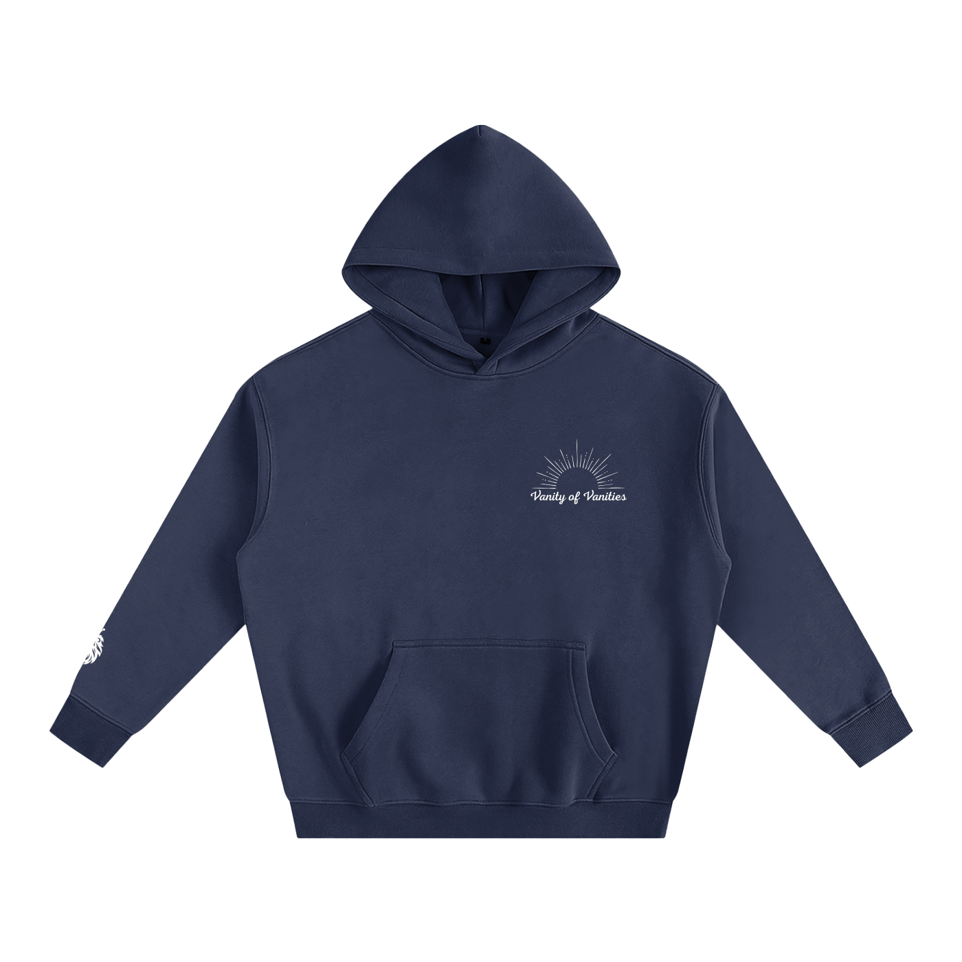 NAVY "MOCK" HOODIE