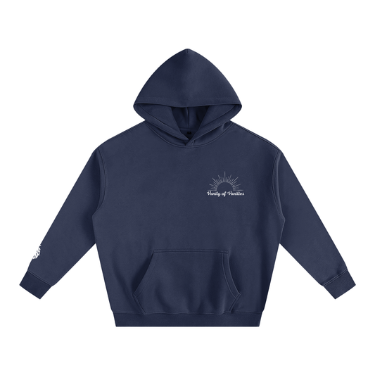 NAVY "MOCK" HOODIE