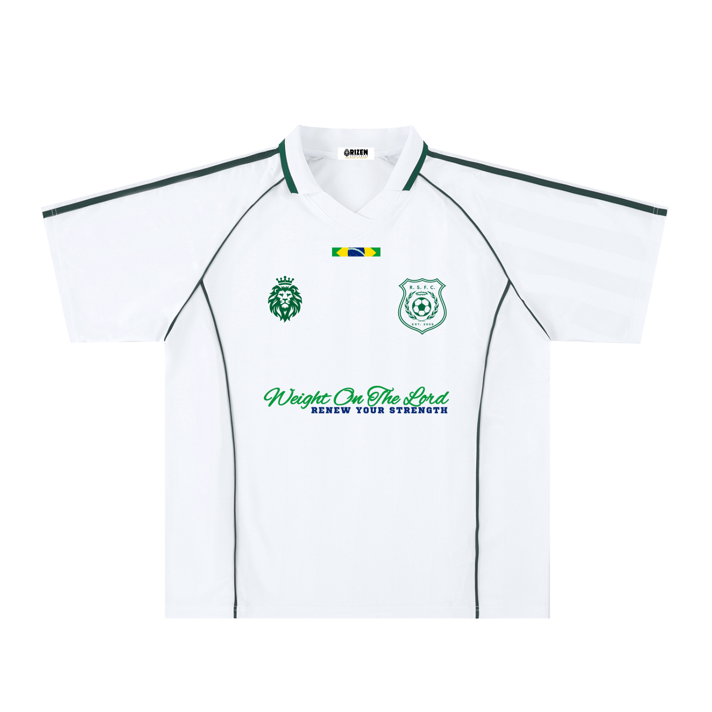 WHITE "BRAZIL" WORLD CUP JERSEY