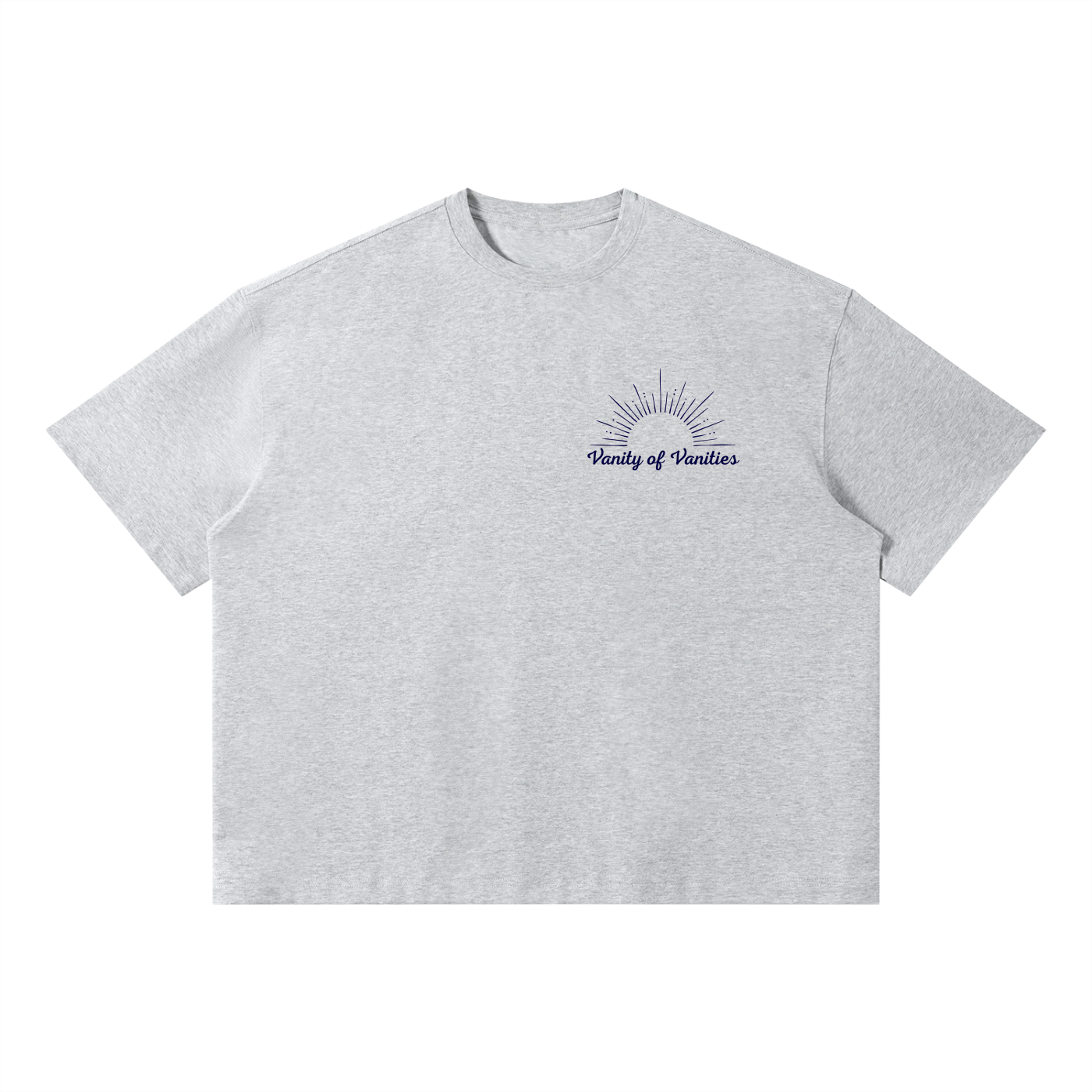 GREY "MOCK" BOXY TEE