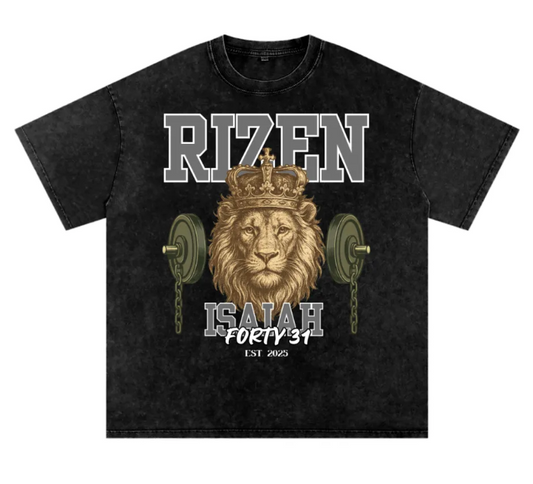 "Motto Verse" Graphic Oversized Tee