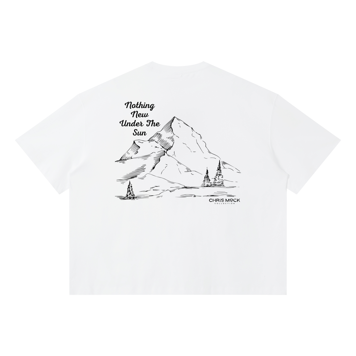 WHITE "MOCK" BOXY TEE